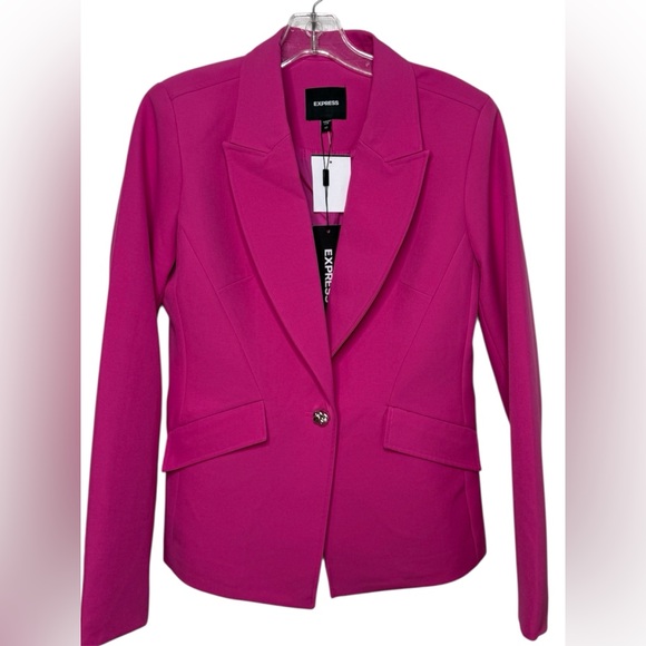 Express Women’s Hourglass Blazer Hot Pink XS NWT - Picture 3 of 8